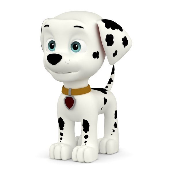 3d model dugm08 rigged cartoon dog