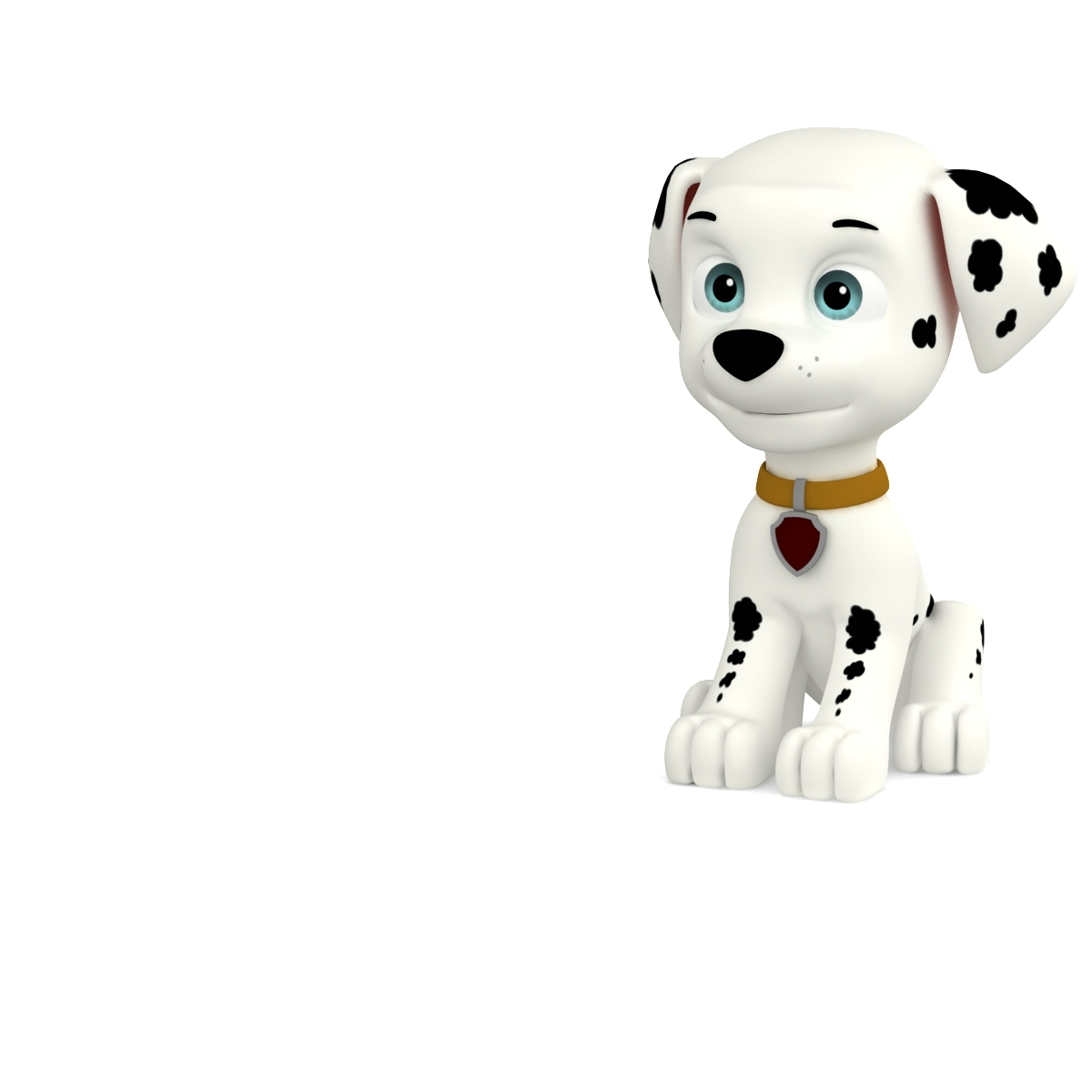 3d model dugm08 rigged cartoon dog