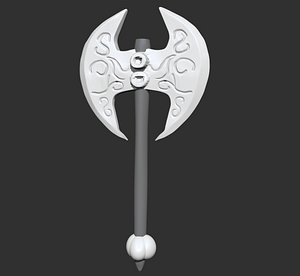 3D Axe Model ZBrush Sculpt ZTL