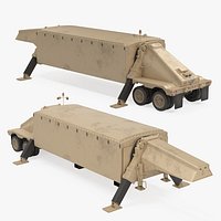 AN TPY2 X-band Radar of M983 Tractor Truck GMD THAAD Defense Surveillance