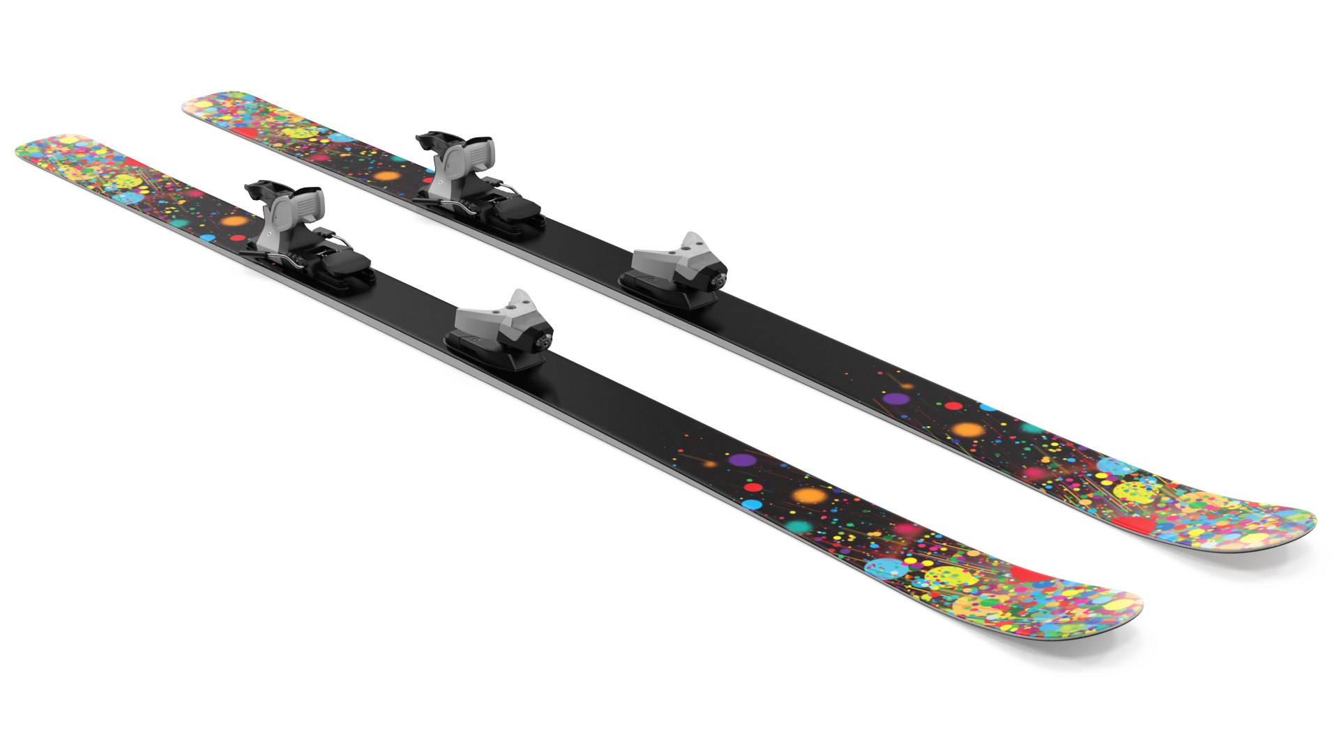 Snow Skis 3 3D model preview