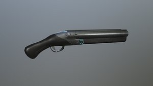 3D shotgun different guns model