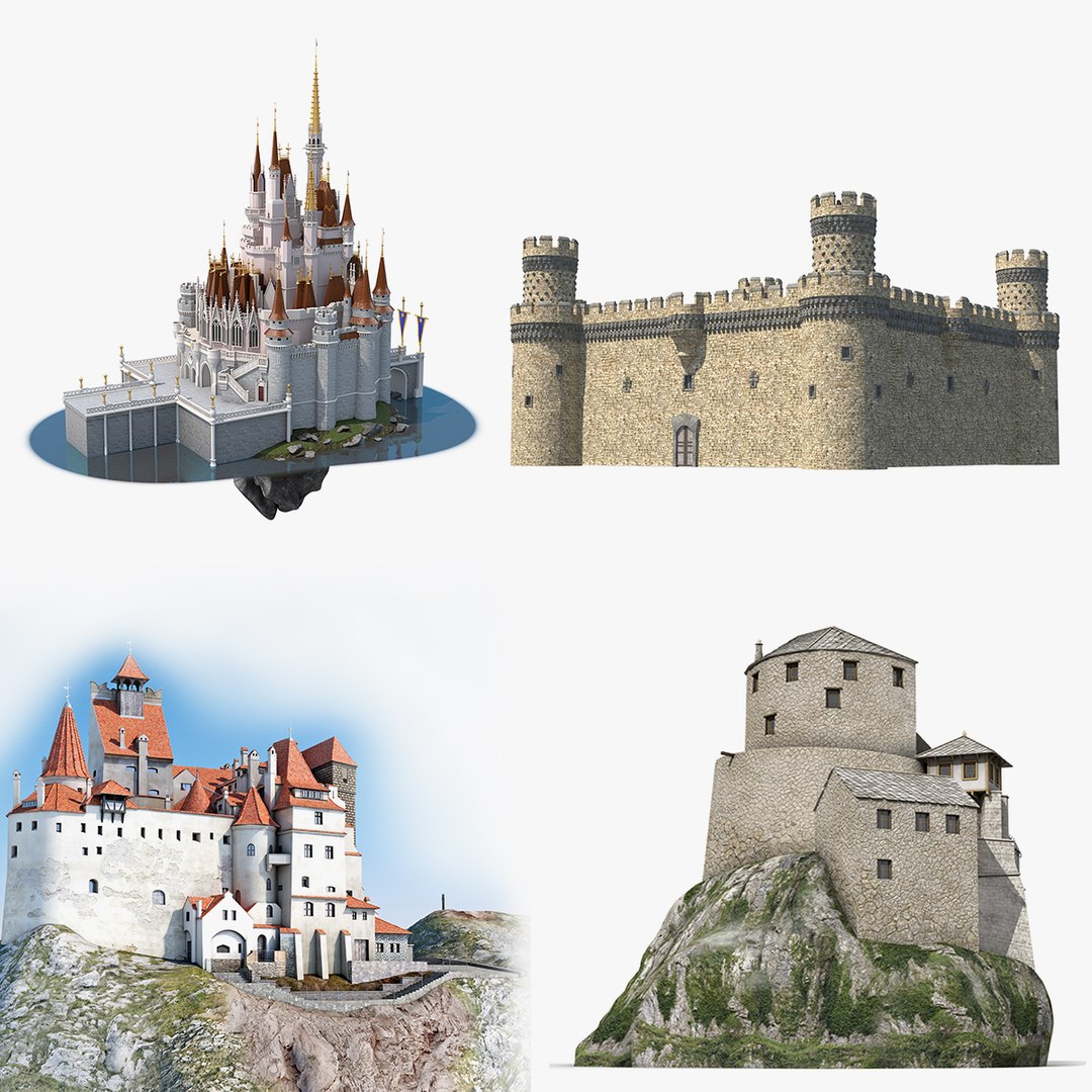 Castles Collection 2 3D model preview