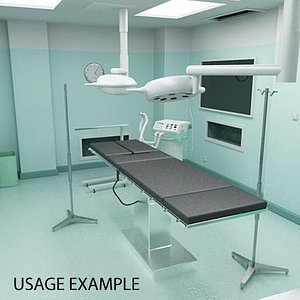 3d surgery room model