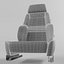 RECARO Expert Comfort Black Seat 3D model