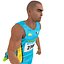 3D rigged sprinter model