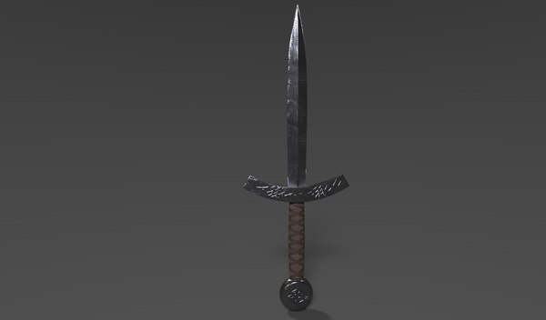 3d model viking dagger