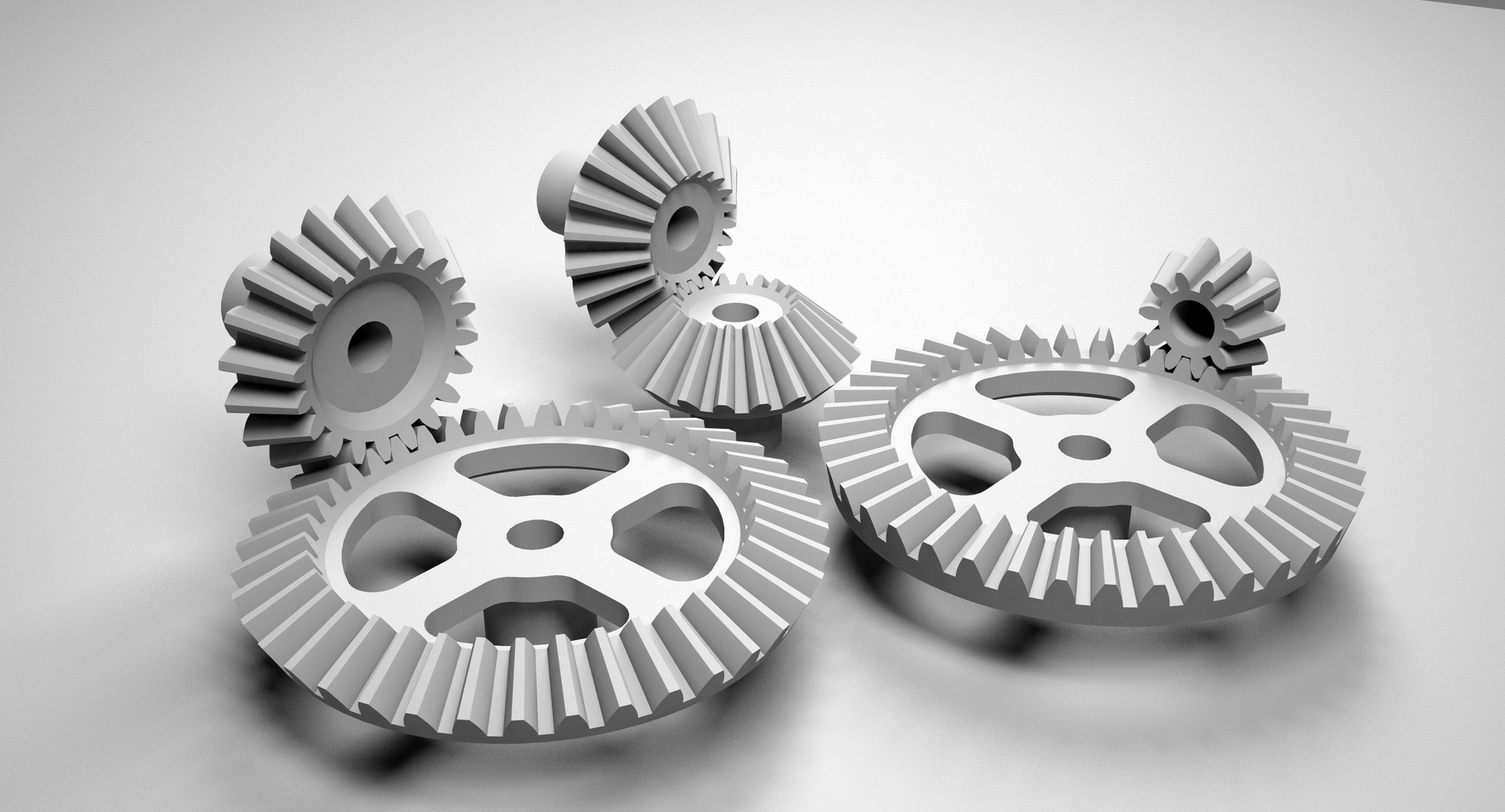 involute bevel gears 3d model