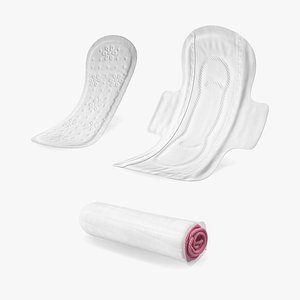 Feminine Hygiene Products Collection 3D