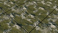 Seamless tileable mountain terrain