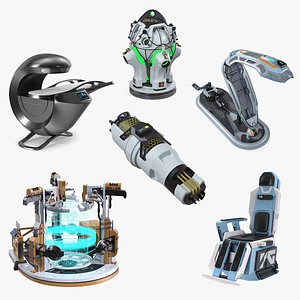 3D model Sci Fi Devices Collection 3