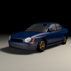 subaru impreza 3d model