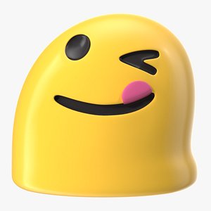 Crazy Face Android Emoji 3D model