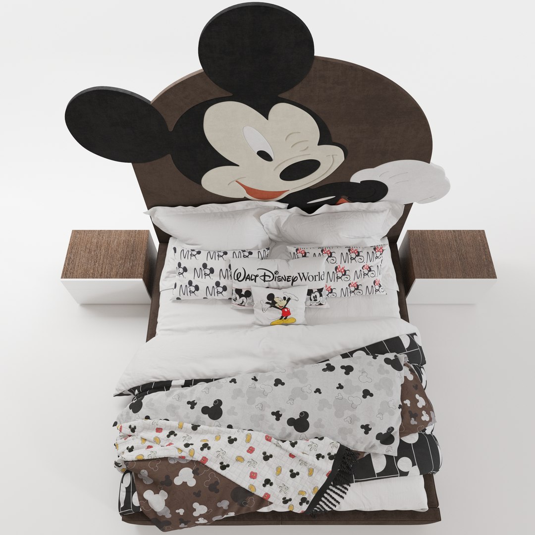 Mickey mouse bed 3D model - TurboSquid 1444367