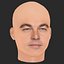 Tête de Leonardo DiCaprio en low poly