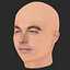Tête de Leonardo DiCaprio en low poly