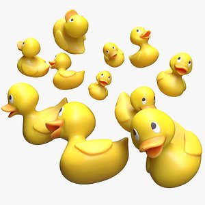 3D Rubber Stylized Duck model