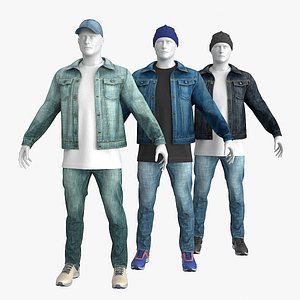 Male Denim Collection Cloth
