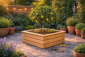 Square Flowerbed model