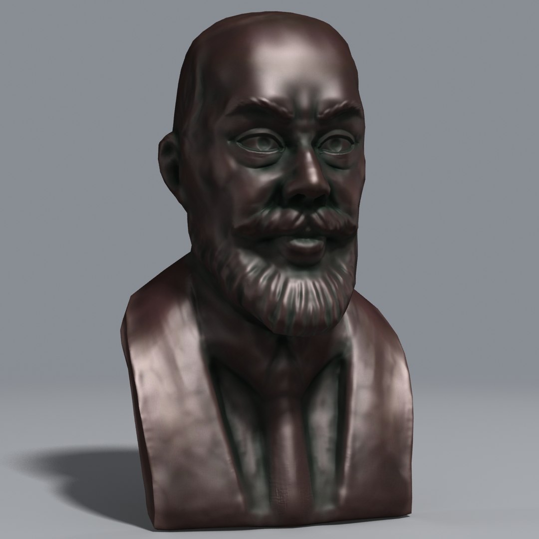 3d Model Bronze Bust Nobel