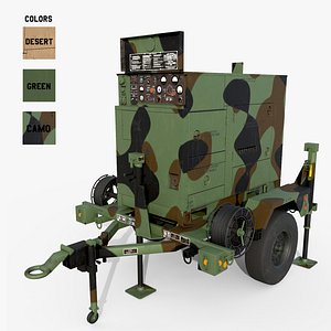 MILITARY DIESEL GENERATOR MEP-804A 3D model