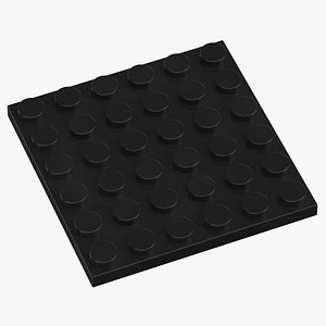 Lego Plate 6x6 Black