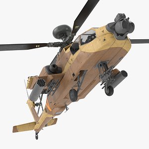 AH-64D Apache Longbow Israel Rigged 3D Model