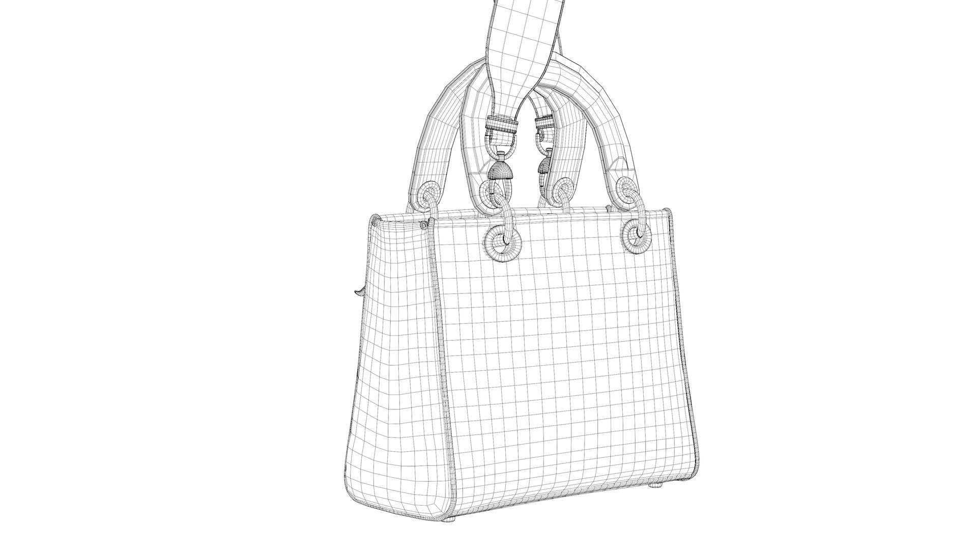 3D Dior Medium Lady D-Lite Bag https://p.turbosquid.com/ts-thumb/Sy/aUKAzF/DU/wireframe_4/png/1691779528/1920x1080/fit_q87/63178e3fed2d2c16f4486b79b3b4f9f7b60a9156/wireframe_4.jpg
