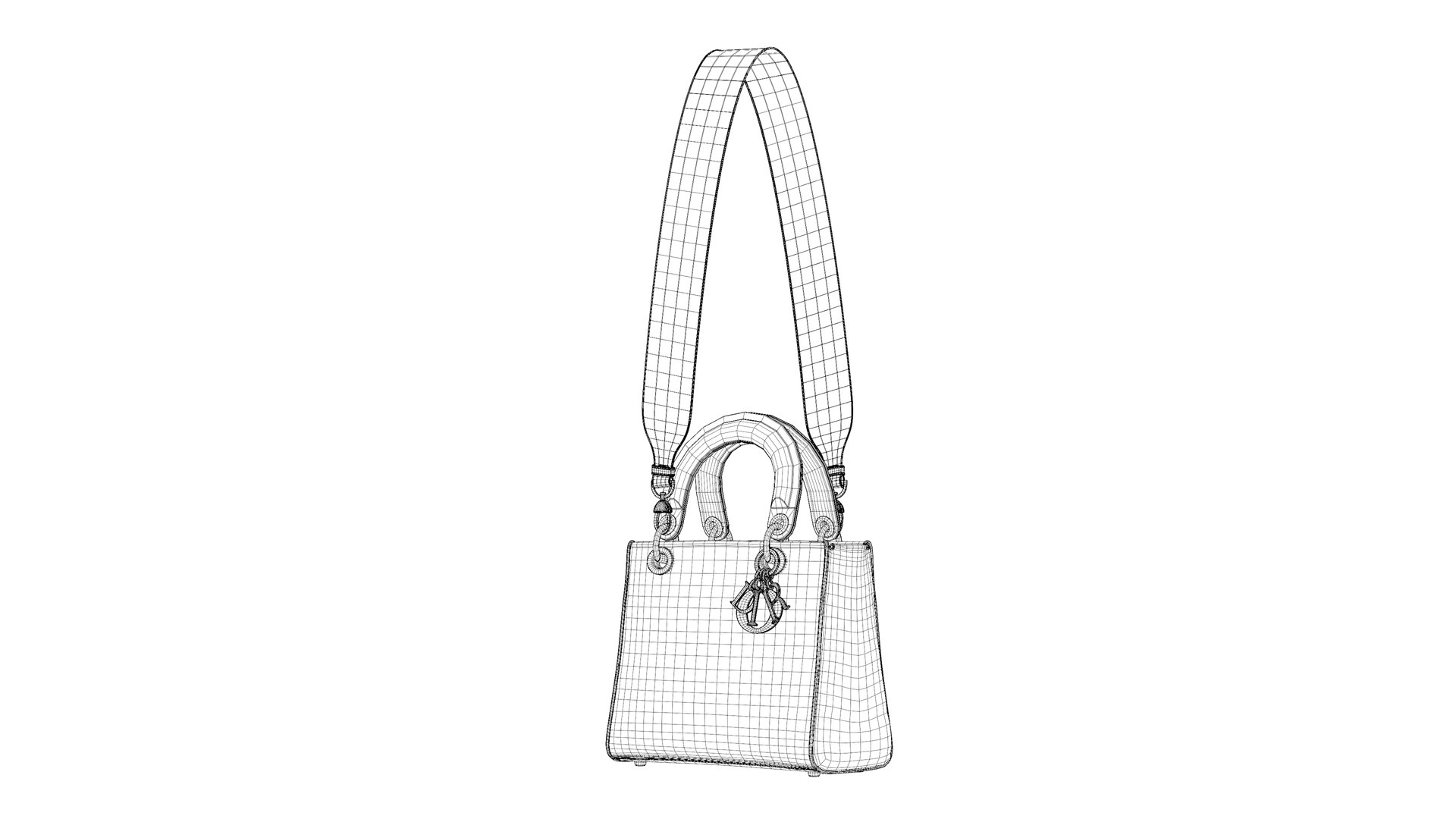 3D Dior Medium Lady D-Lite Bag https://p.turbosquid.com/ts-thumb/Sy/aUKAzF/VW/wireframe_5/png/1691779528/1920x1080/fit_q87/a59058227c7a5337e60cffe7d2bbed72c84f5f63/wireframe_5.jpg