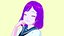 Anime School Girl Aki 3D model