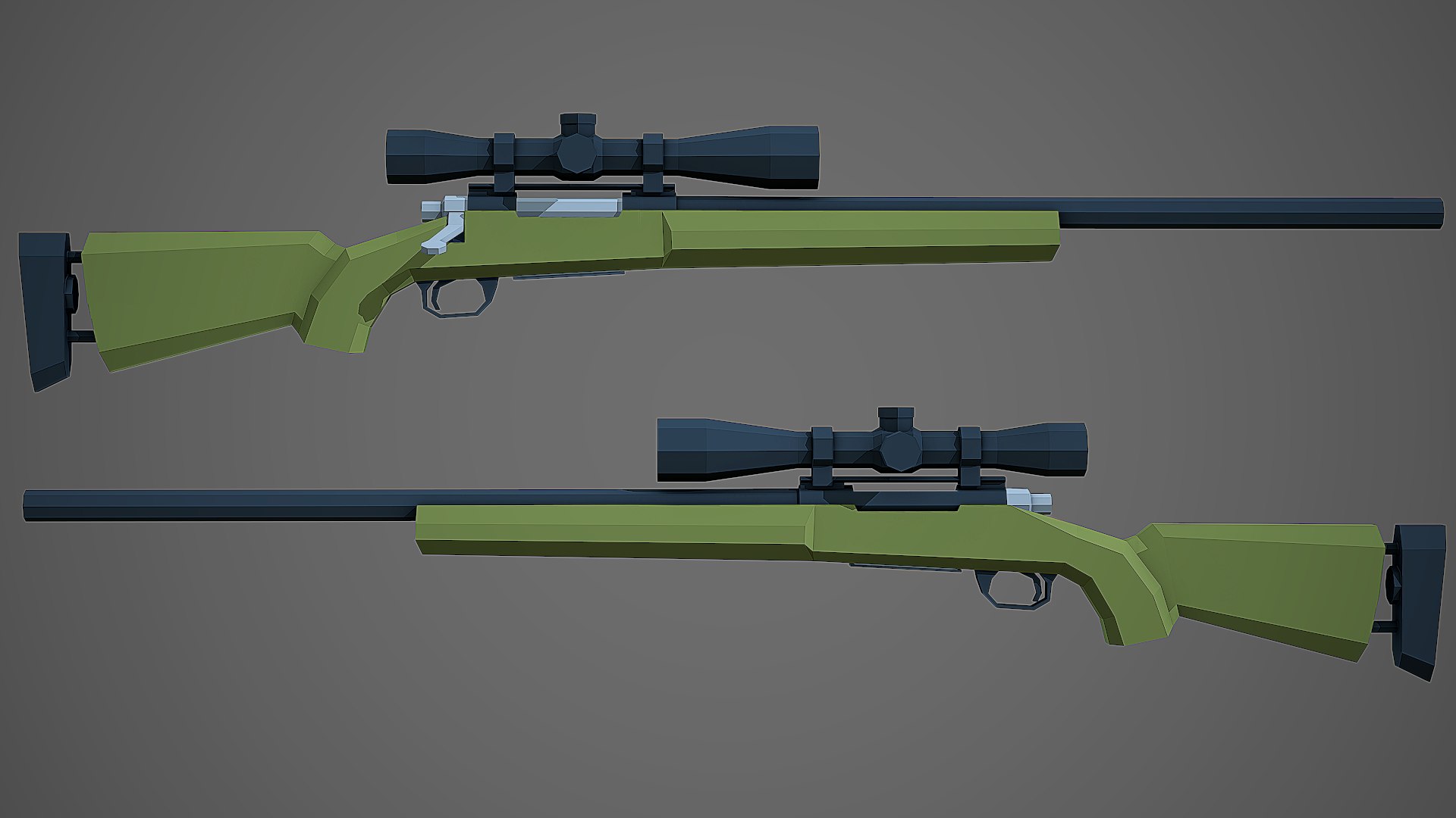 Stylized M24 Sniper Rifle Low Poly Mobile Ready model https://p.turbosquid.com/ts-thumb/Sy/iL2ZAz/rt/screenshot003/png/1680998286/1920x1080/fit_q87/0bb6db51bb62148081fffec7743a07819a0c72ce/screenshot003.jpg