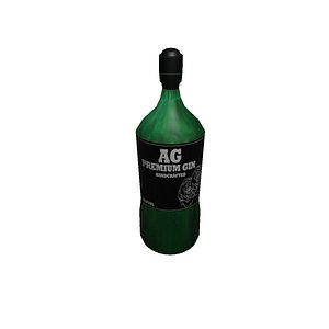 Gin bottle 3D model