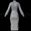 Conjunto de dos piezas para oficina de mujer: vestido y camisa tipo pichi.