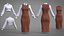 Conjunto de dos piezas para oficina de mujer: vestido y camisa tipo pichi.