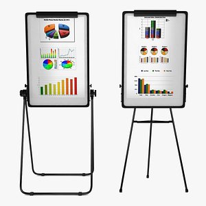 3ds max flip chart easel
