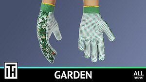 3D Glove garden 01 model