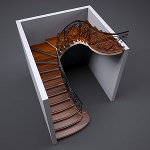 spiral stairs 3d max