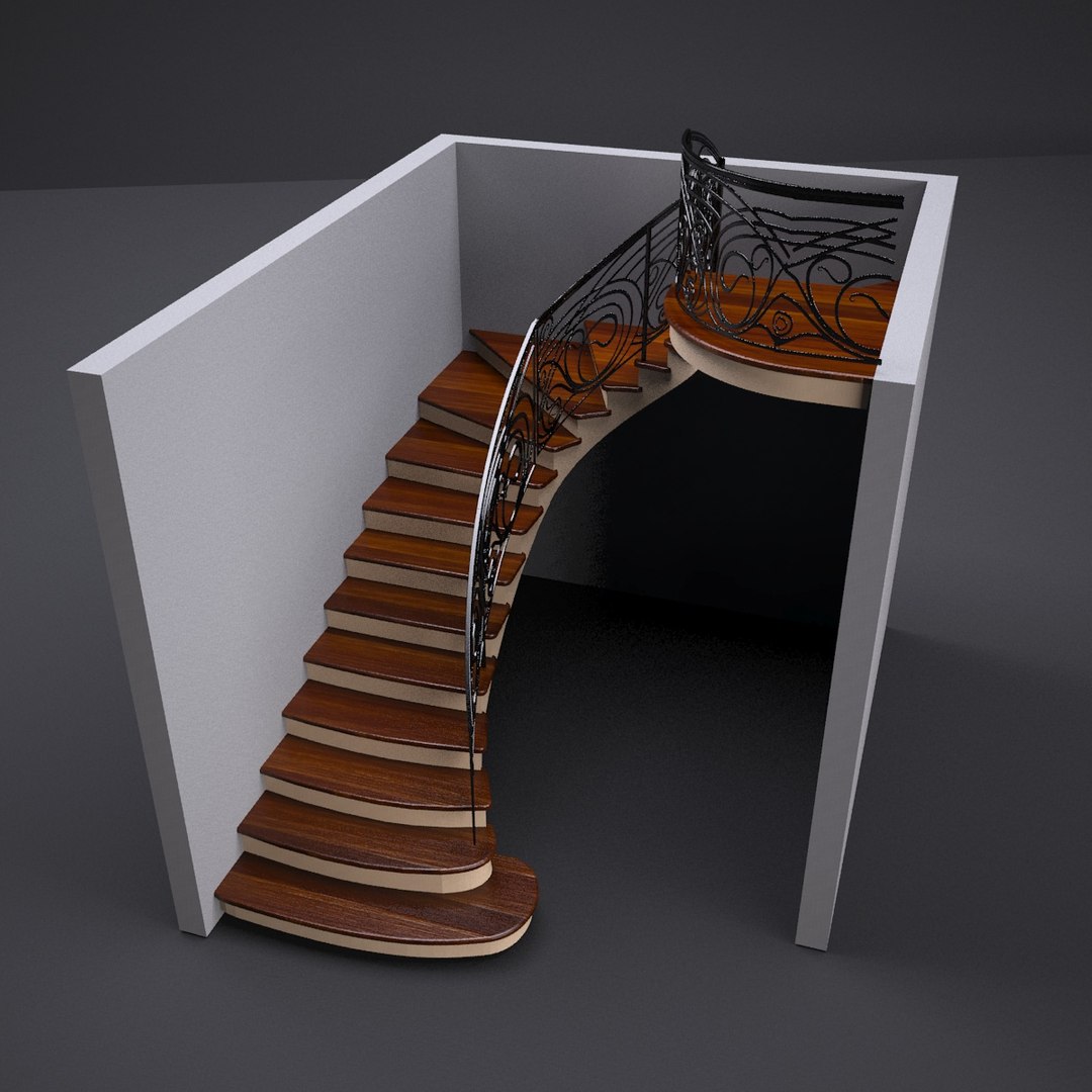 Spiral Stairs 3d Max