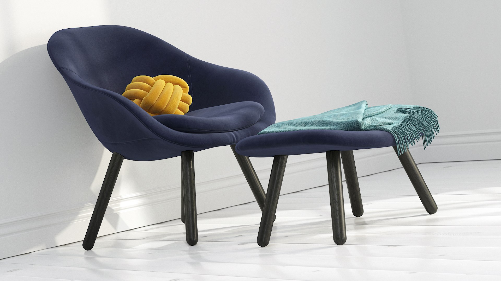 About A Lounge 82 Armchair Low Backmax 3D Model - TurboSquid 1955219