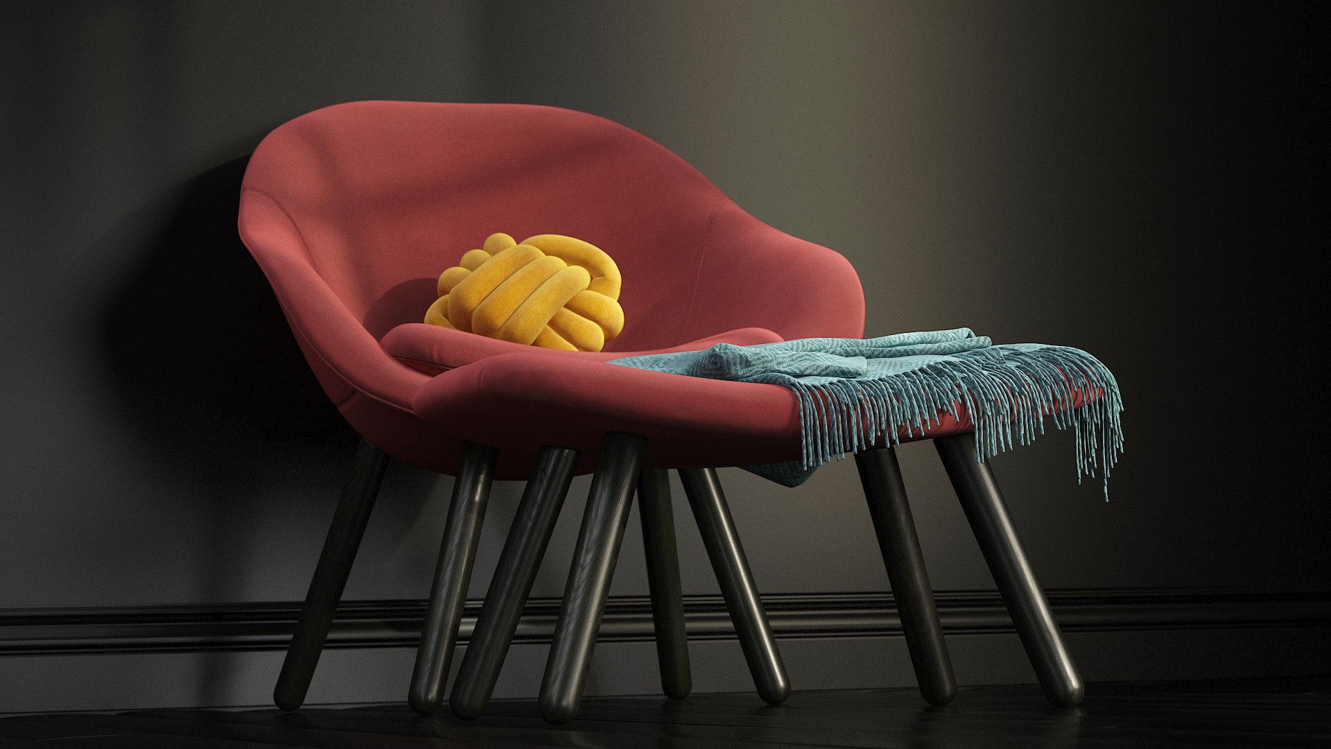 About A Lounge 82 Armchair Low Backmax 3D Model - TurboSquid 1955219