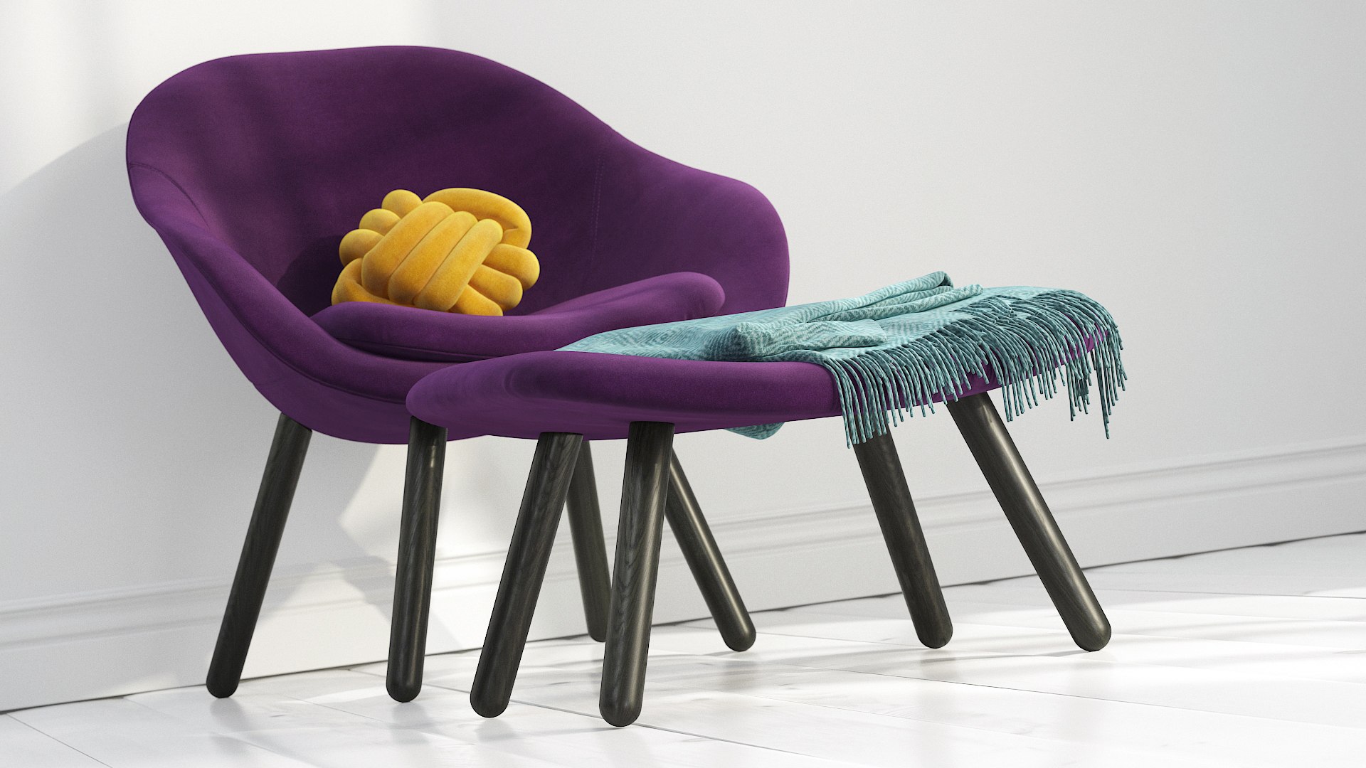 About A Lounge 82 Armchair Low Backmax 3D Model - TurboSquid 1955219
