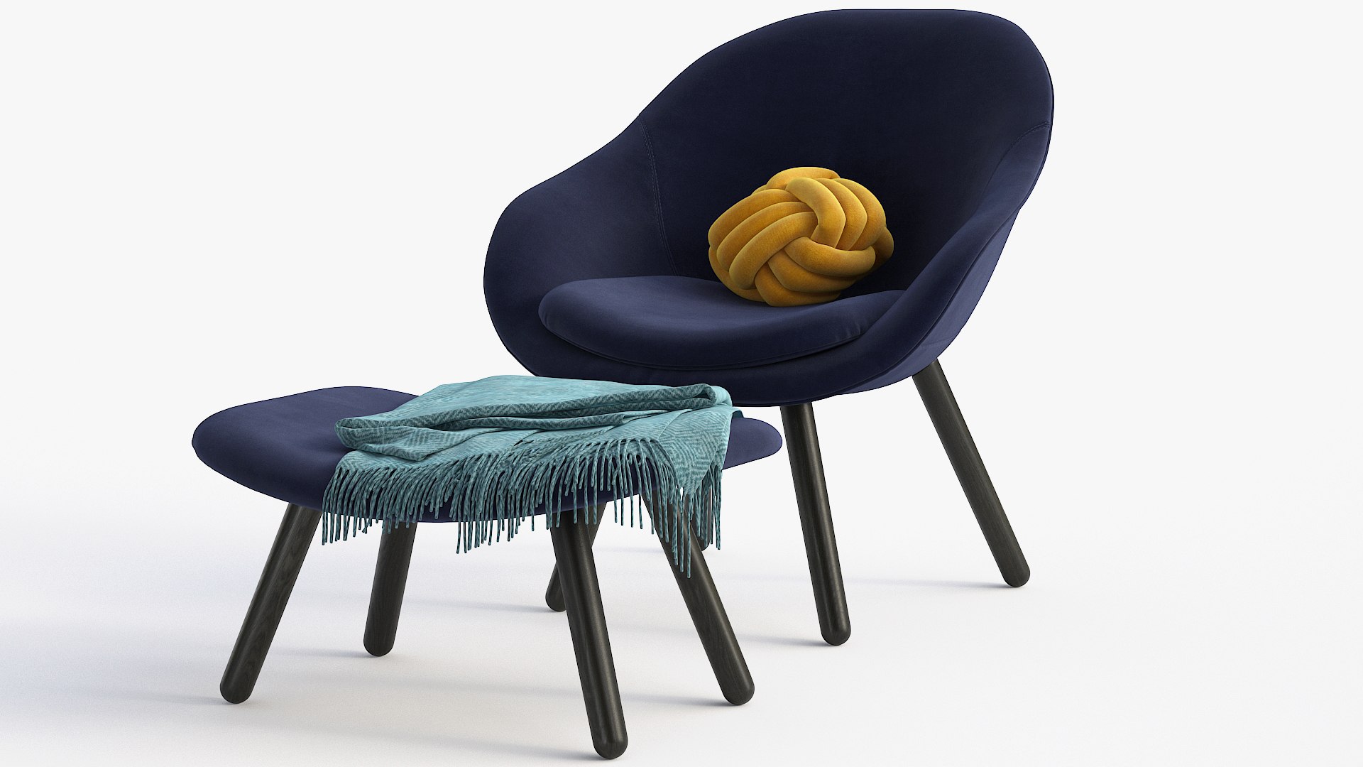 About A Lounge 82 Armchair Low Backmax 3D Model - TurboSquid 1955219