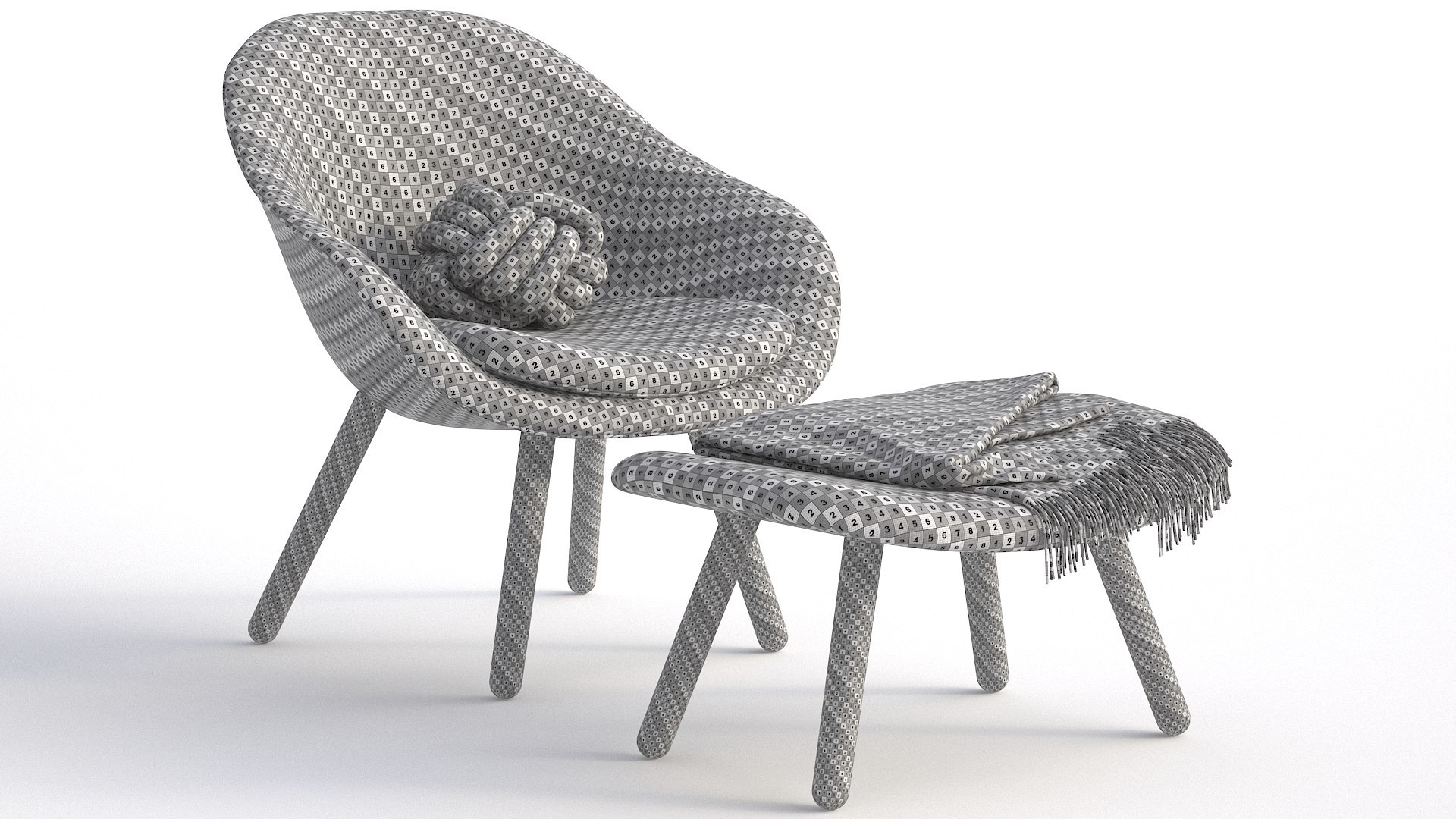 About A Lounge 82 Armchair Low Backmax 3D Model - TurboSquid 1955219
