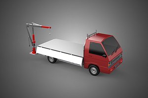ATTACHMENT HYDRAULIC LIFT JIB CRANE WINCH WIDE DECK PICKUP TRUCK 3D