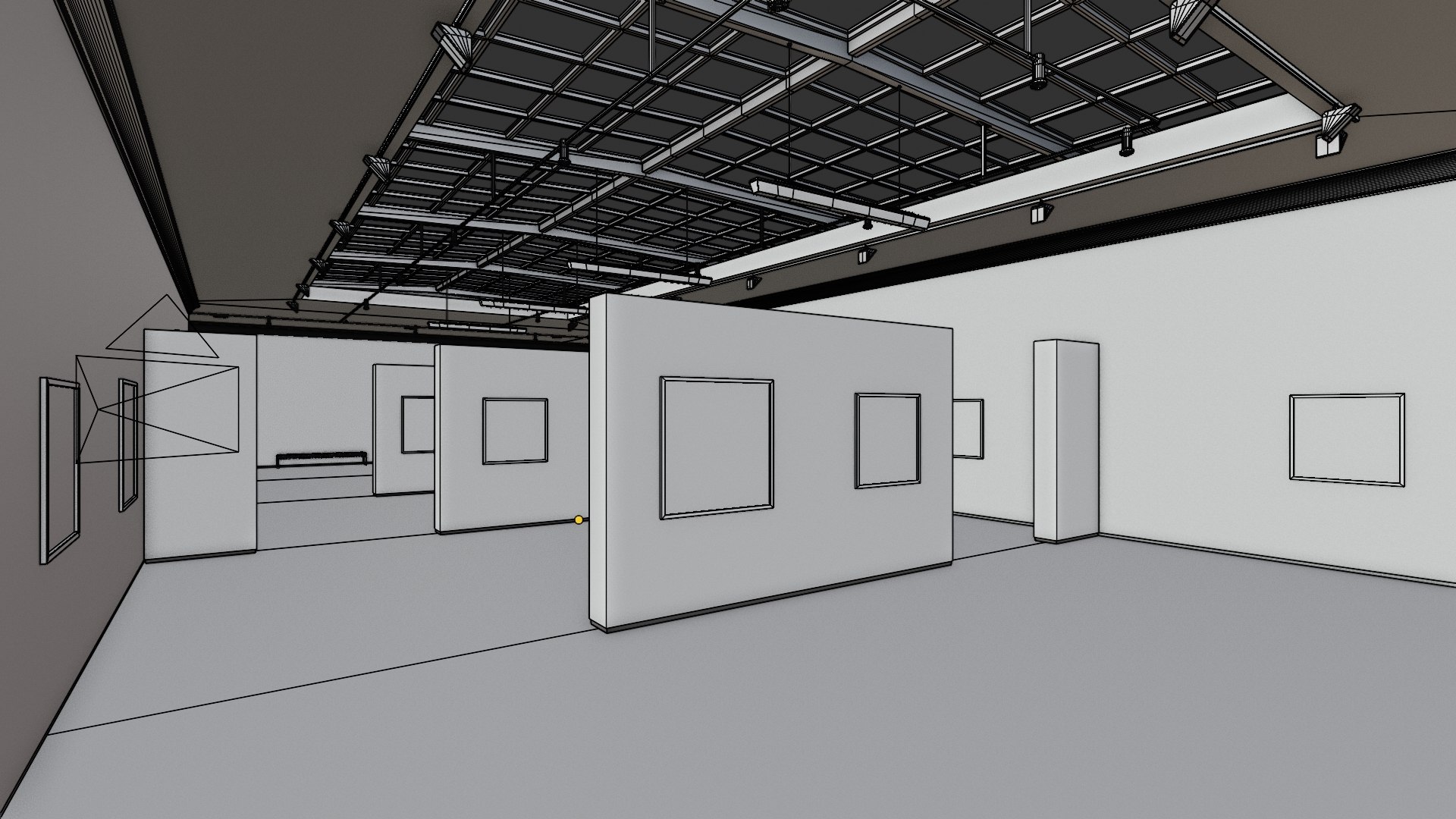 Art Museum Gallery Interior 4 Model - TurboSquid 1729644