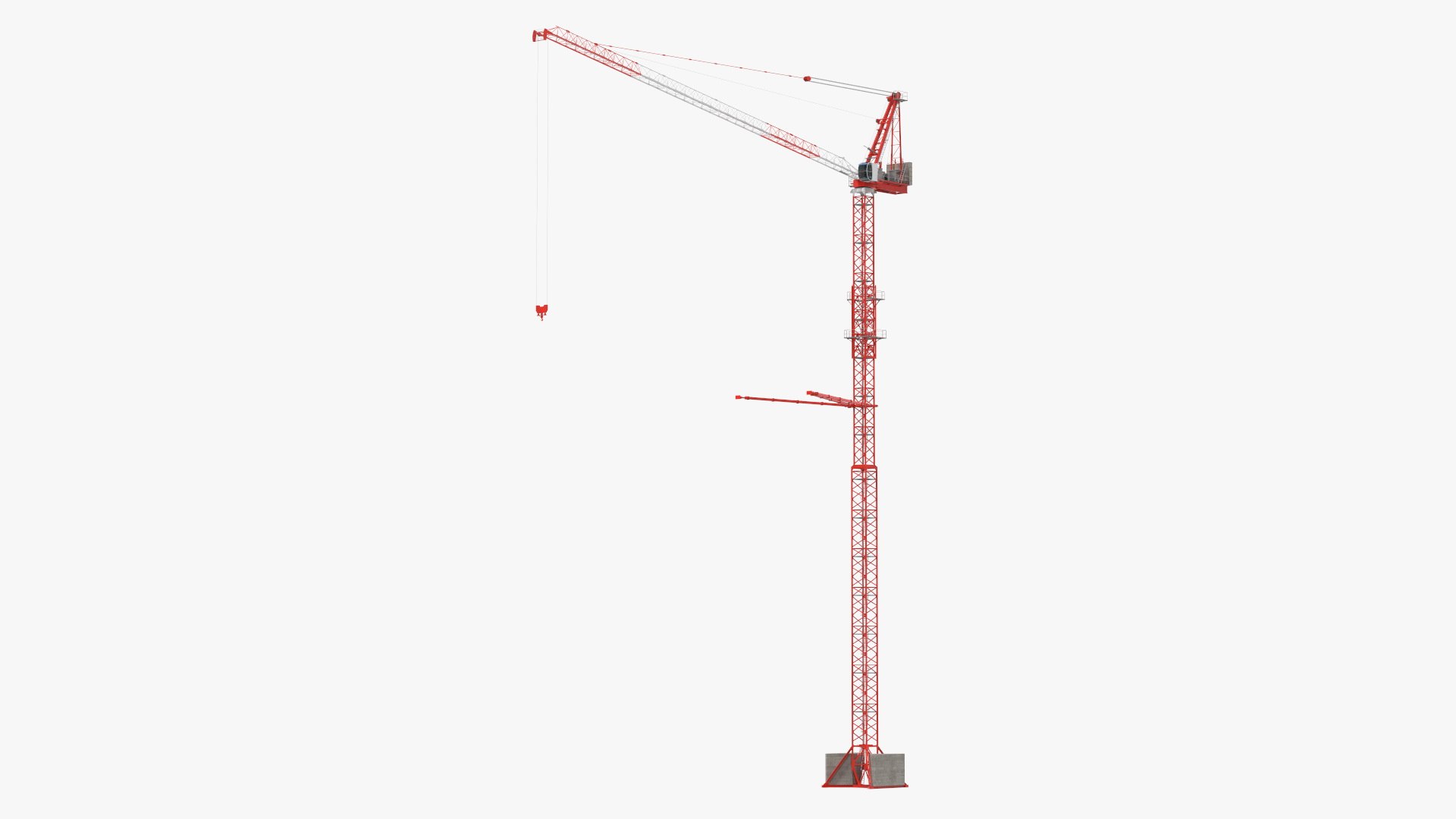 Tower Crane Rigged 3D model preview