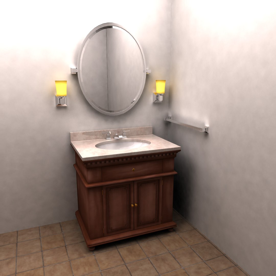 St James Vanity 3d Max