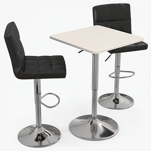 Poseur Bar Table and Stools