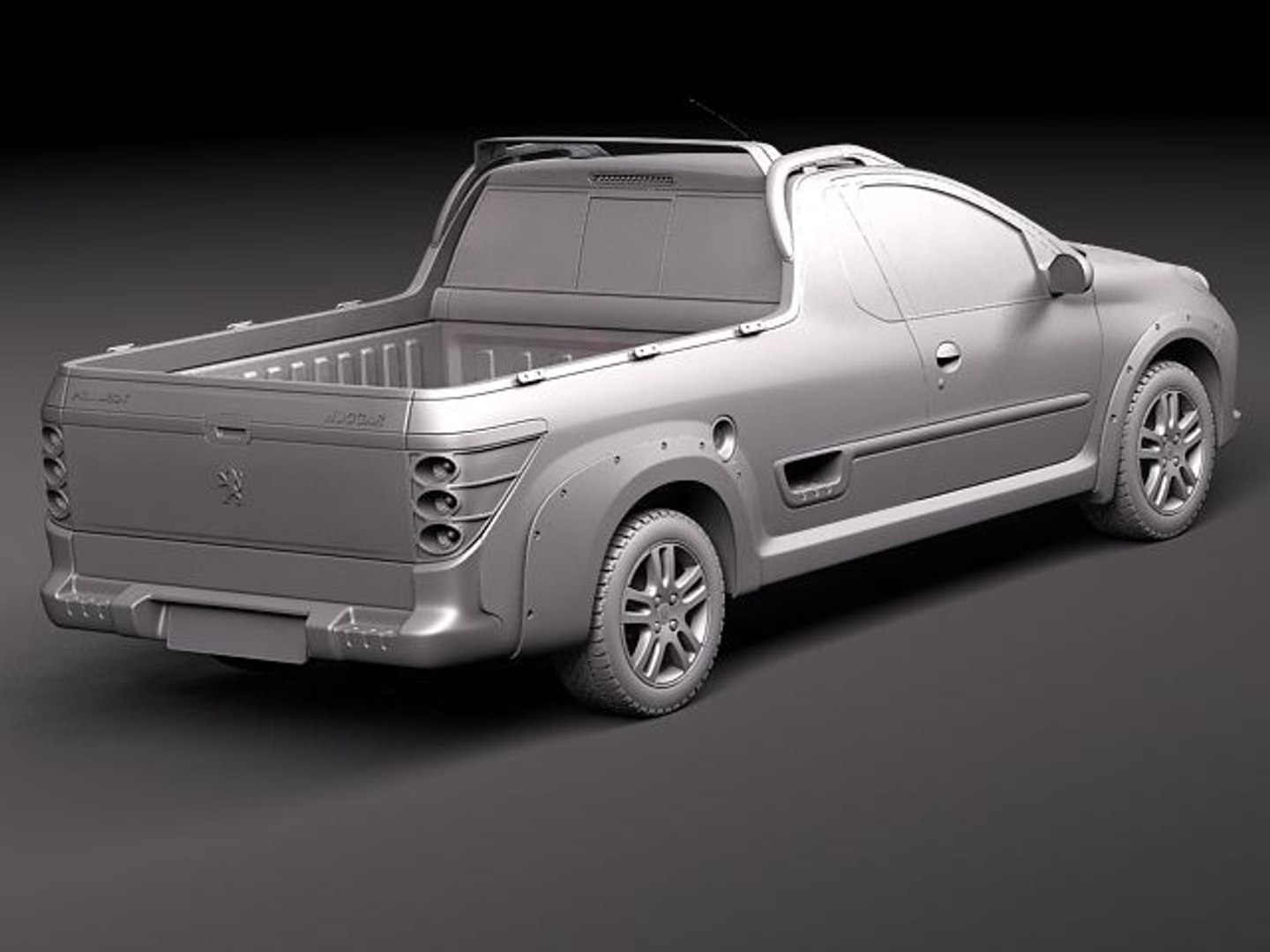 Peugeot Hoggar 2011 Pickup 3d Model