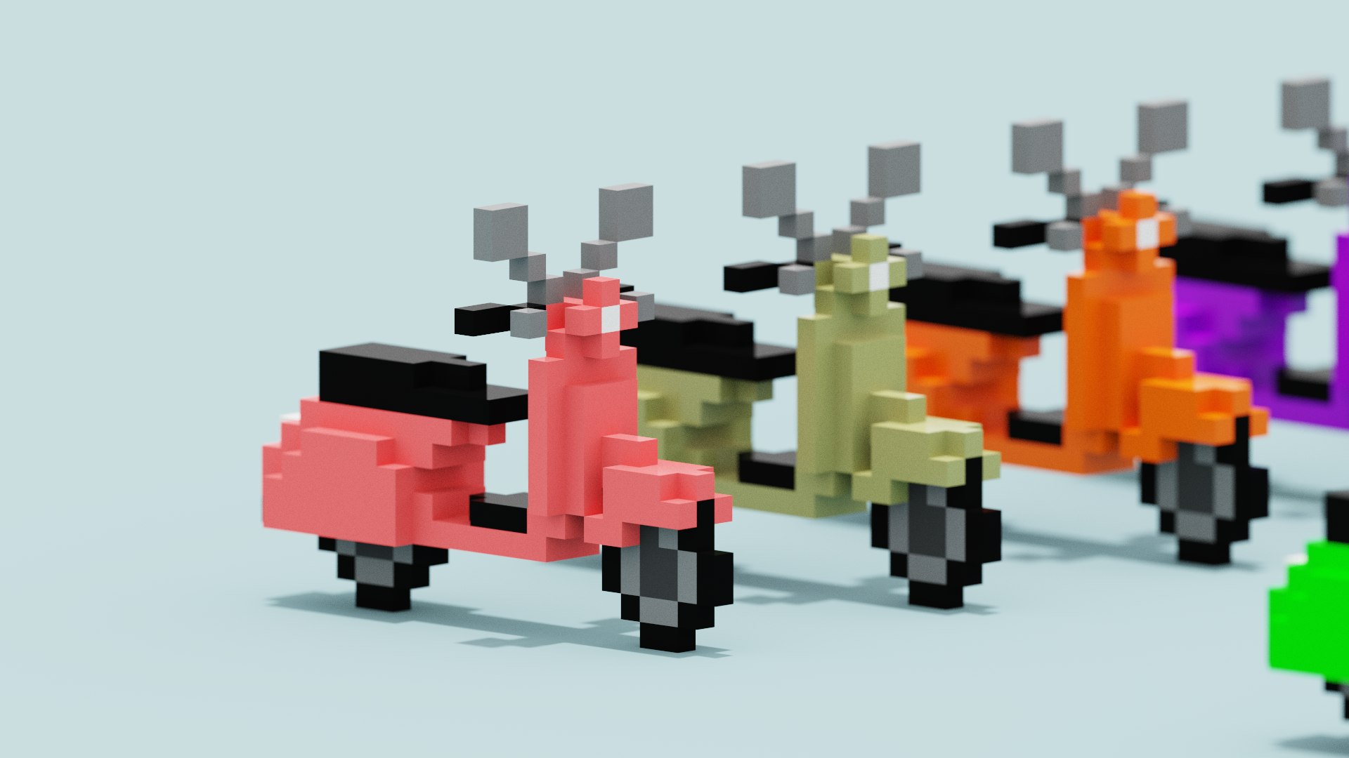 3D Voxel Vespa collection https://p.turbosquid.com/ts-thumb/Sz/J6LDH2/j6/snap20220615163225/png/1655301456/1920x1080/fit_q87/2595f30ce1deb543cb4eaf5842cc9d0c8a4975d0/snap20220615163225.jpg